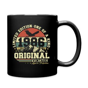 1986 Vintage Vintage Rétro Cadeau d’anniversaire - Mug uni - noir - Droite