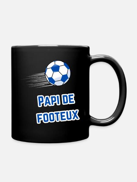 Tee-Shirt Papi Supporter Footeux - Mug uni - noir