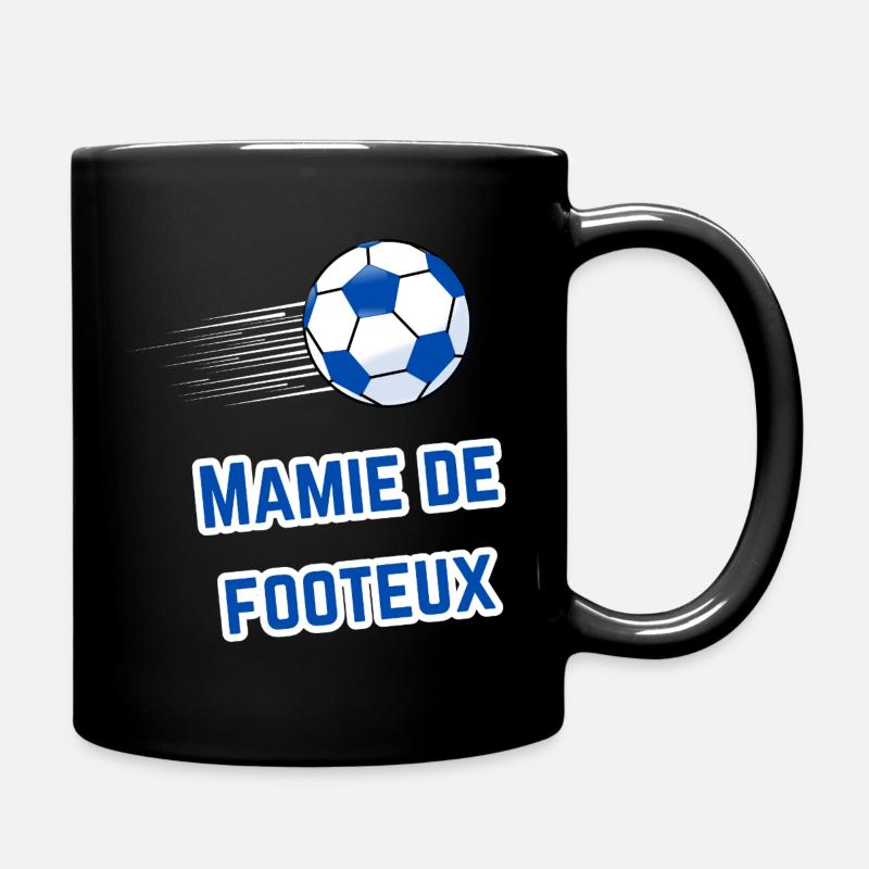 T-Shirt Oma Supporter Fußballer - Tasse einfarbig - Schwarz