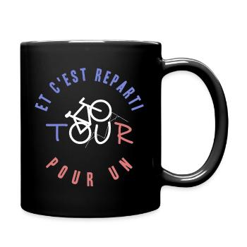 And here we go again for a ride - Vélo Fan Passion - Full Colour Mug - black - Right