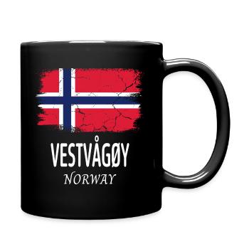 VESTVÅGØY - Full Colour Mug - black - Right