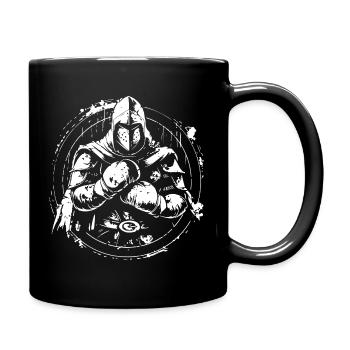 Ritter Boxer Boxen MMA - Tasse einfarbig - Schwarz - Rechts