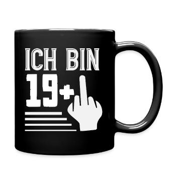 Lustiges Geschenk Zum 20. Geburtstag - Tasse einfarbig - Schwarz - Rechts