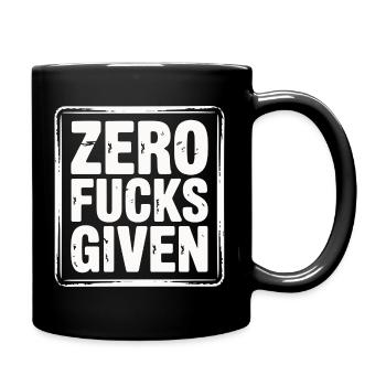 Minimalistisches, mutiges Protest-Zitat-Design - Tasse einfarbig - Schwarz - Rechts