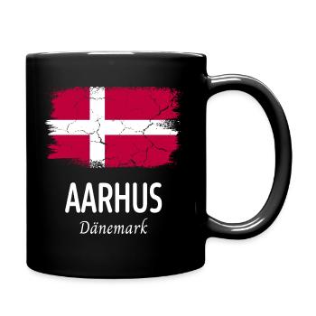 Aarhus - Tasse einfarbig - Schwarz - Rechts