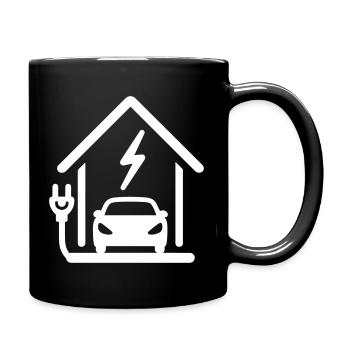 Electric mobility charging station - Full Colour Mug - black - Right
