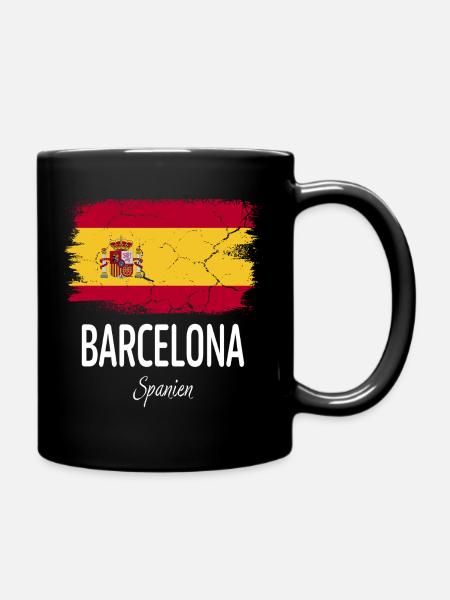 Barcelona - Tasse einfarbig - Schwarz
