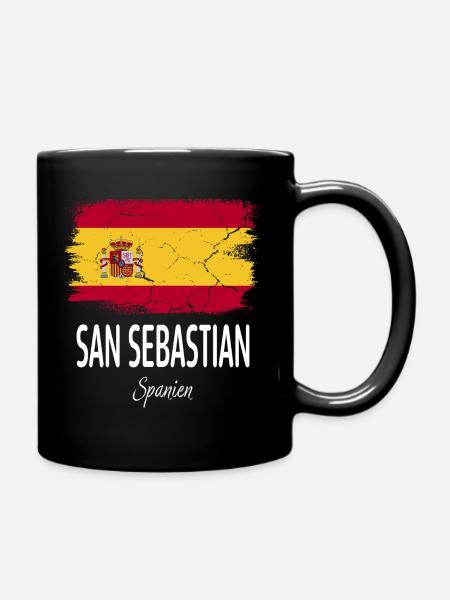 San Sebastian - Tasse einfarbig - Schwarz