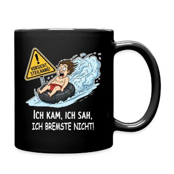 Je n'ai pas freiné - Mug uni - noir - Droite