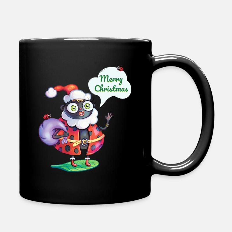 Père Noël Coccinelle - Mug uni - noir