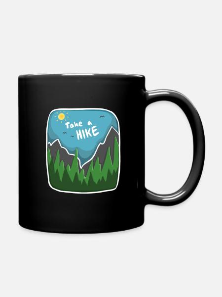 Take a Hike – Adventure & Hiking Design - Tasse einfarbig - Schwarz