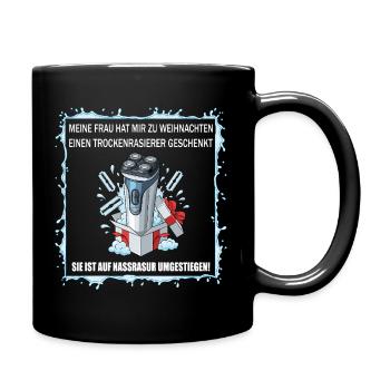 Dry Shaver Gift - Full Colour Mug - black - Right