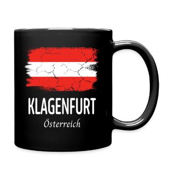 Klagenfurt - Tasse einfarbig - Schwarz - Rechts