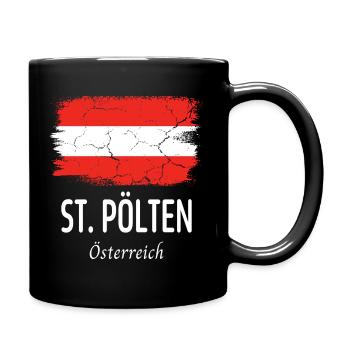 St. Pölten - Tasse einfarbig - Schwarz - Rechts
