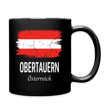 Obertauern - Tasse einfarbig - Schwarz - Rechts