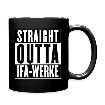 Straight outta IFA movements (colors changeable) - Full Colour Mug - black - Right