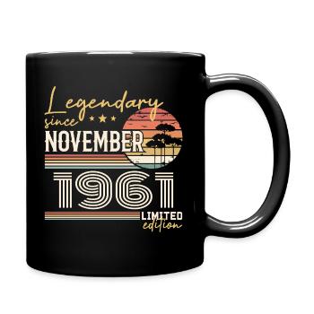 Vintage November 1961 Retro November 1961 - Full Colour Mug - black - Right