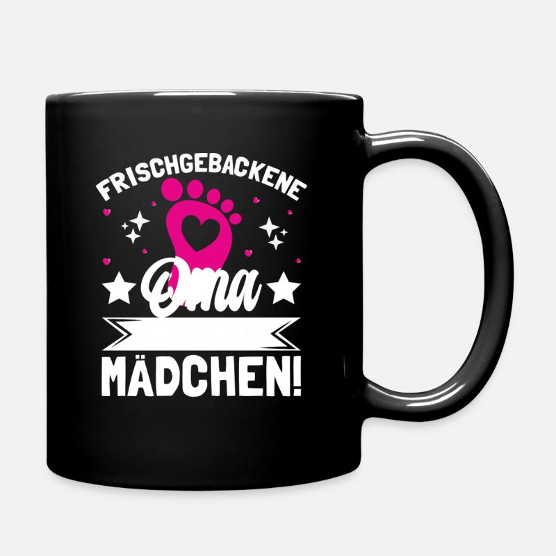 Frischgebackene Oma Es ist ein Mädchen! - Tasse einfarbig - Schwarz
