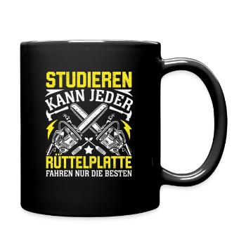 Tout le monde peut étudier - Mug uni - noir - Droite