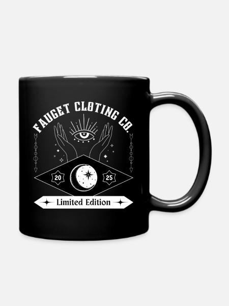 Mystic Eye Hand Symbol Limited - Full Colour Mug - black