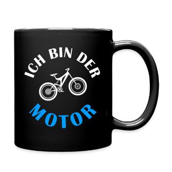 I AM THE MOTOR Gravel Bike Gravek Bike Rider - Full Colour Mug - black - Right