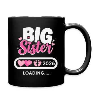 Grande soeur Chargement 2026 | Chemise d’annonce - Mug uni - noir - Droite