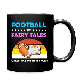 Gender Reveal Weihnachten Werdende Mutter - Tasse einfarbig - Schwarz - Rechts