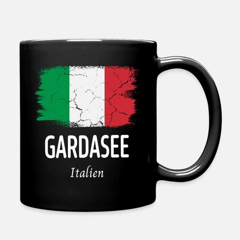 Lake garda - Full Colour Mug - black