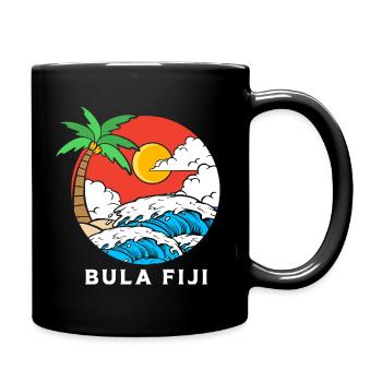 Fiji - Tasse einfarbig - Schwarz - Rechts