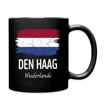 Den Haag - Tasse einfarbig - Schwarz - Rechts