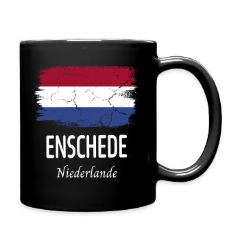 Enschede - Tasse einfarbig - Schwarz - Rechts