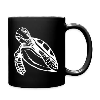 Schildkröte Schildkröten T-shirt Geschenk - Tasse einfarbig - Schwarz - Rechts