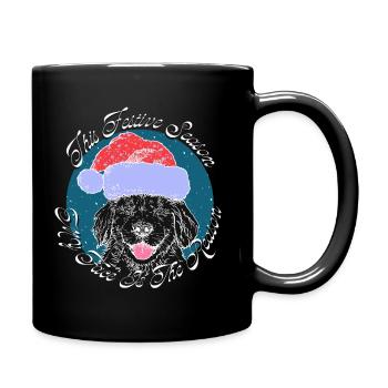 THIS FESTIVE SEASON MY FACE IS THE REASON - Full Colour Mug - black - Right