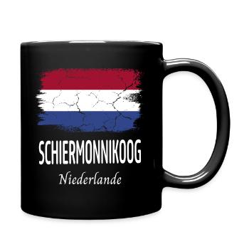 Schiermonnikoog - Tasse einfarbig - Schwarz - Rechts