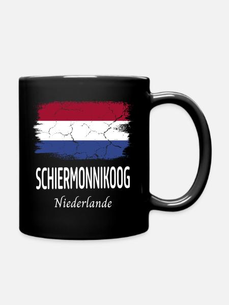 Schiermonnikoog - Tasse einfarbig - Schwarz