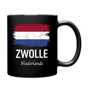 Zwolle - Tasse einfarbig - Schwarz - Rechts