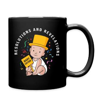 Gender Reveal New Year's Eve - Full Colour Mug - black - Right