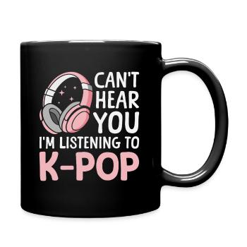 K-Pop Korean Pop Music Korean Pop Music - Full Colour Mug - black - Right