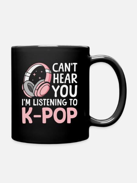 K-Pop Korea-Popmusik Koreanischer Pop Musik - Tasse einfarbig - Schwarz