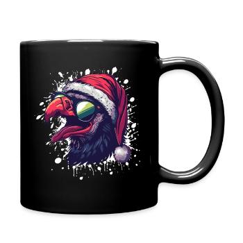Harpie oiseau Noël drôle d’aigle - Mug uni - noir - Droite
