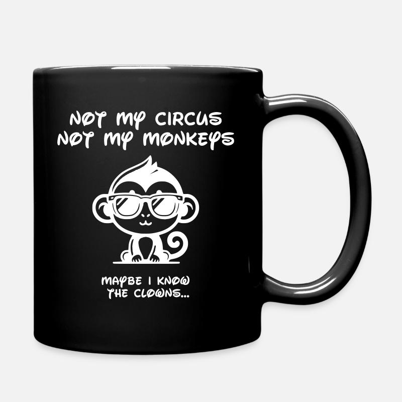 Not my Circus -White - Tasse einfarbig - Schwarz