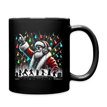DJ Santa Party Beats - Mug uni - noir - Droite