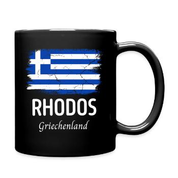 Rhodes - Mug uni - noir - Droite