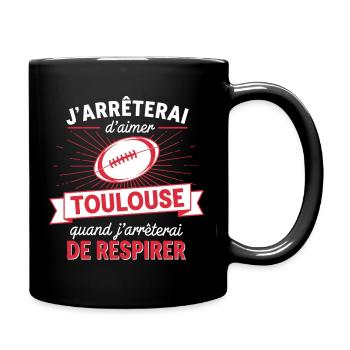 Supporter Rugby Humour Toulouse - Full Colour Mug - black - Right