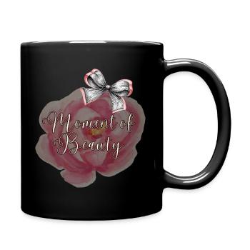 The moment says more than 1000 words - Full Colour Mug - black - Right
