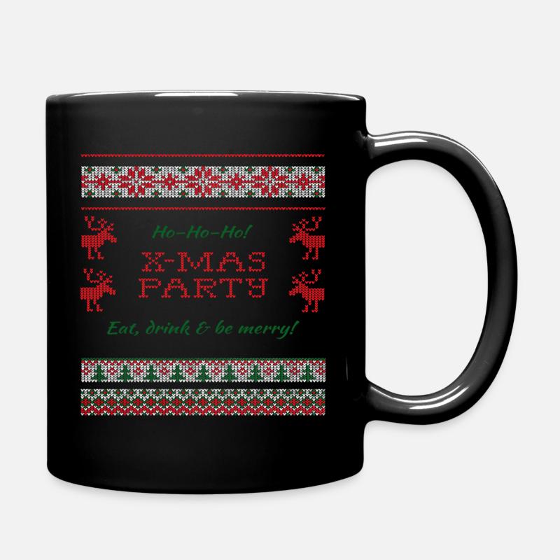 Xmas Party Shirt - Full Colour Mug - black