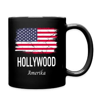 Hollywood - Tasse einfarbig - Schwarz - Rechts