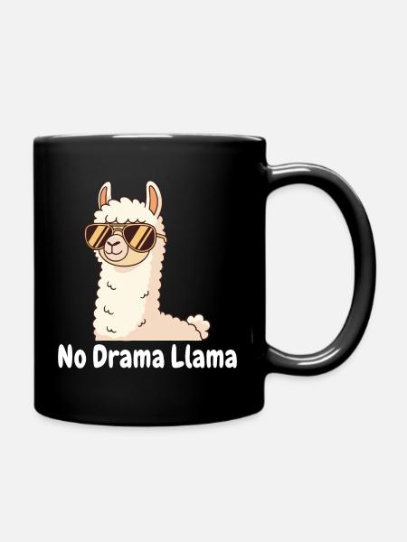 Lunettes de soleil No Drama Llama - Mug uni - noir