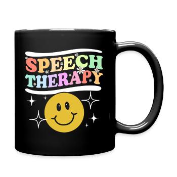 Speech Therapy Speech Therapist Speech Therapist - Full Colour Mug - black - Right