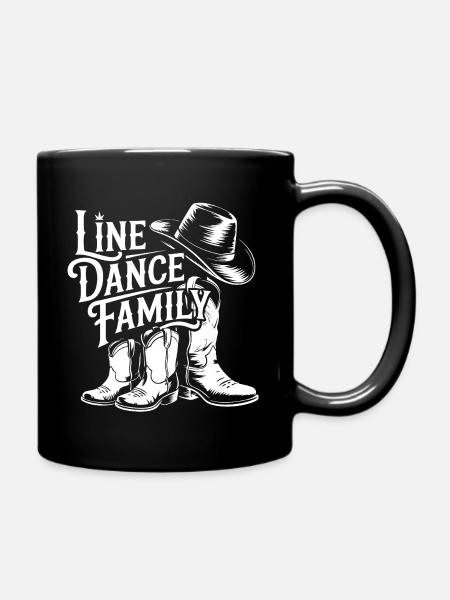 Boot Tee Western Family de danse en ligne - Mug uni - noir